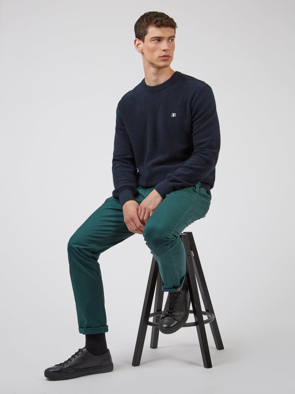 Pantalon Ben Sherman Signature Slim Stretch Chino Verde | 034-BKOUDW