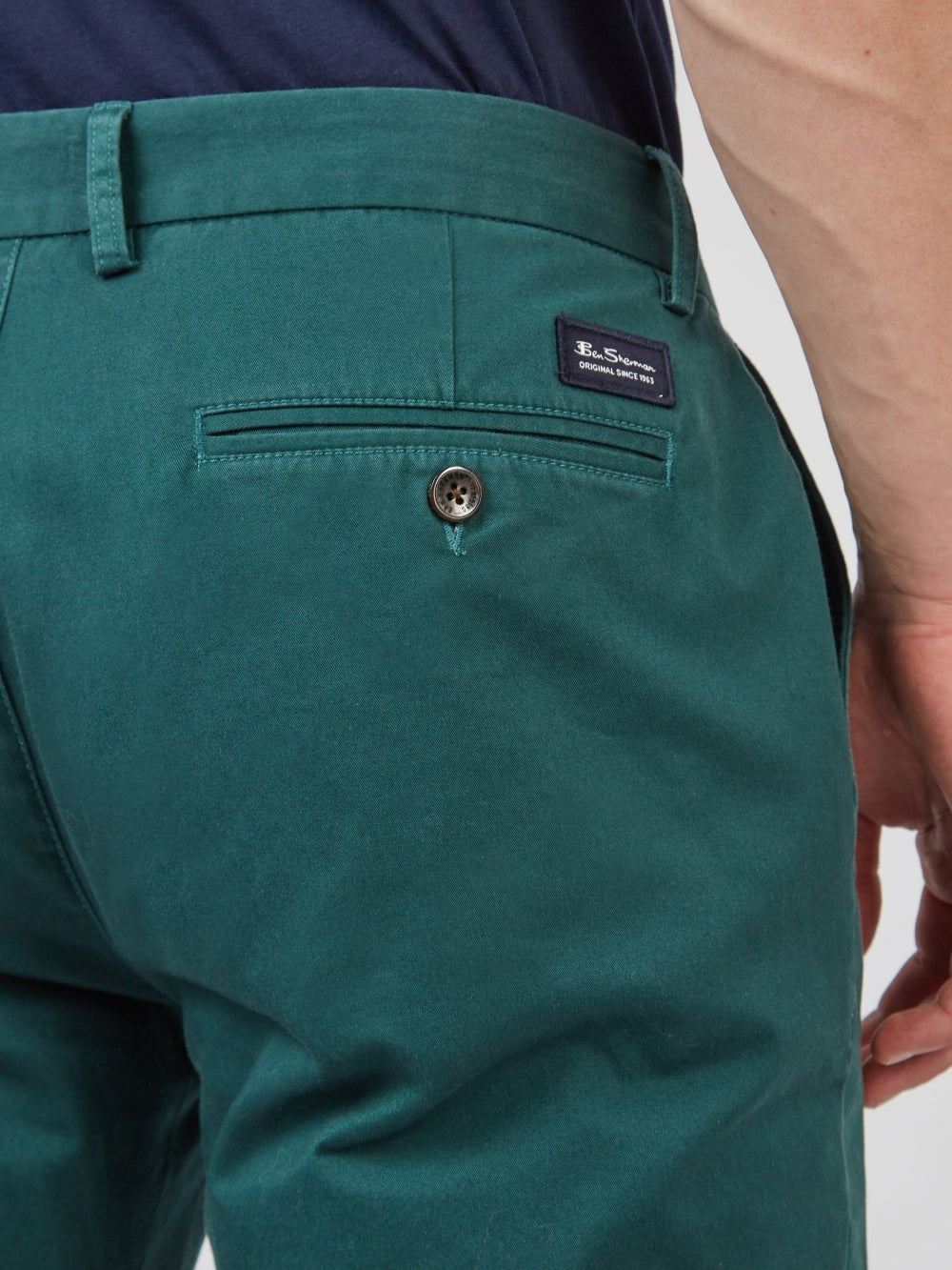 Pantalon Ben Sherman Signature Slim Stretch Chino Verde | 034-BKOUDW