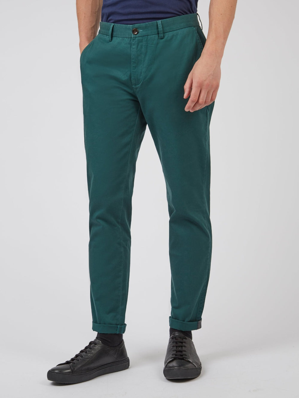 Pantalon Ben Sherman Signature Slim Stretch Chino Verde | 034-BKOUDW