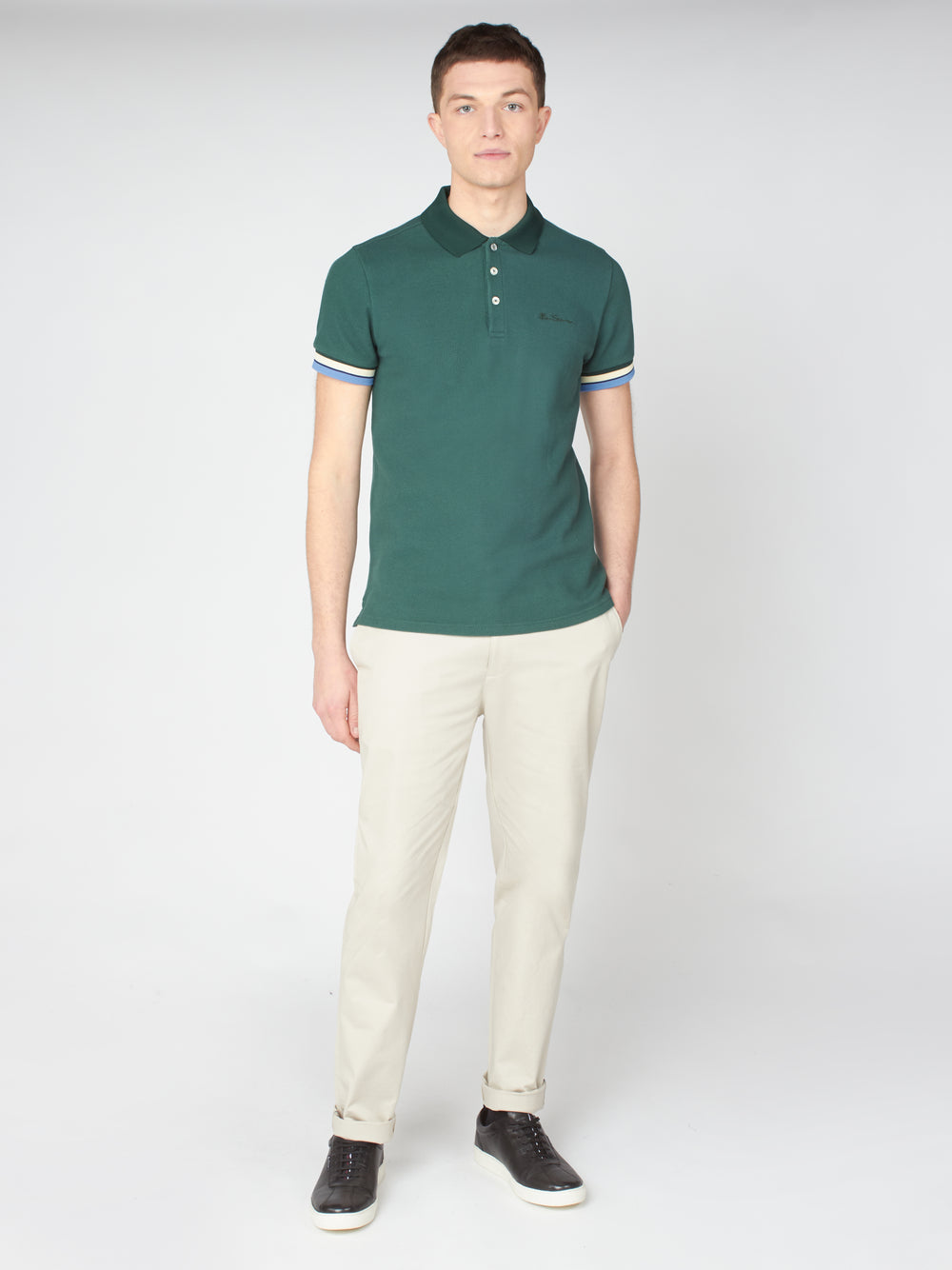 Pantalon Ben Sherman Signature Slim Stretch Chino Blancas | 431-STMYIG