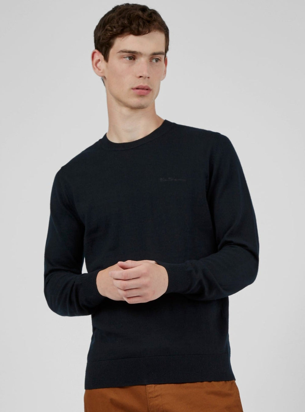 Prendas De Punto Ben Sherman Signature Crewneck Negras | 678-LMTCXO