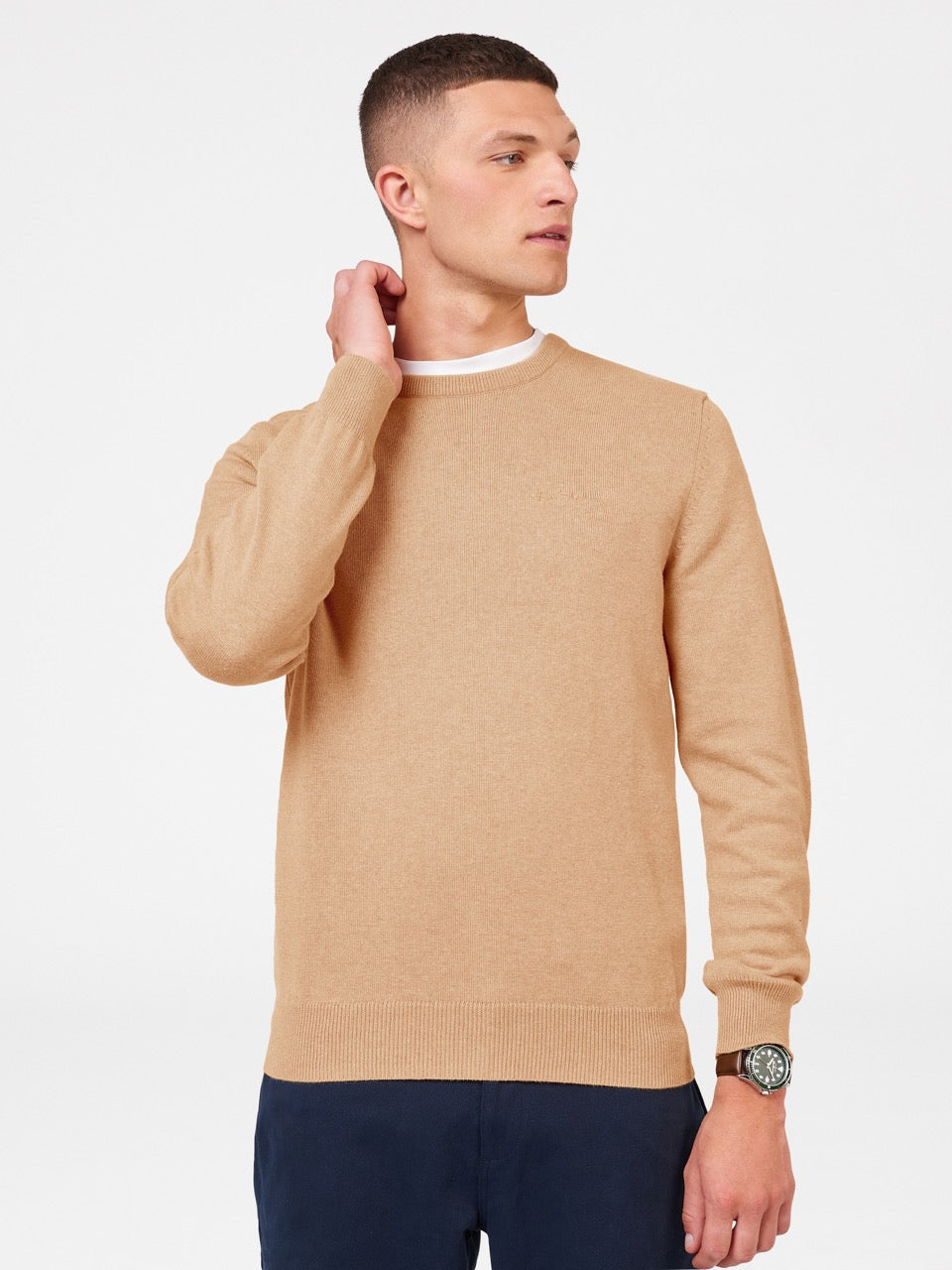 Prendas De Punto Ben Sherman Signature Crewneck Gris | 843-IKMOND