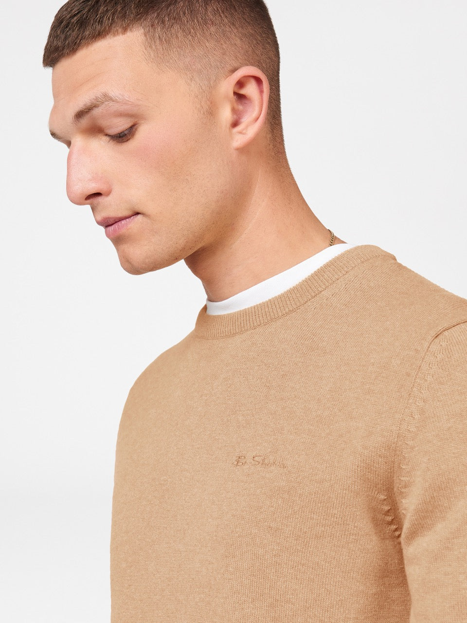 Prendas De Punto Ben Sherman Signature Crewneck Gris | 843-IKMOND