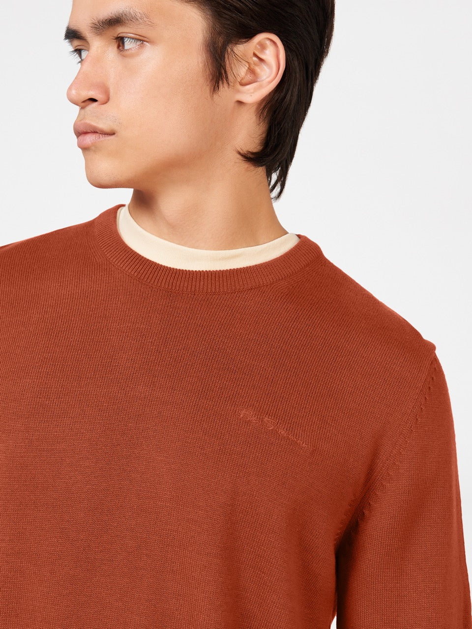 Prendas De Punto Ben Sherman Signature Crewneck Naranjas | 571-EVSWRH