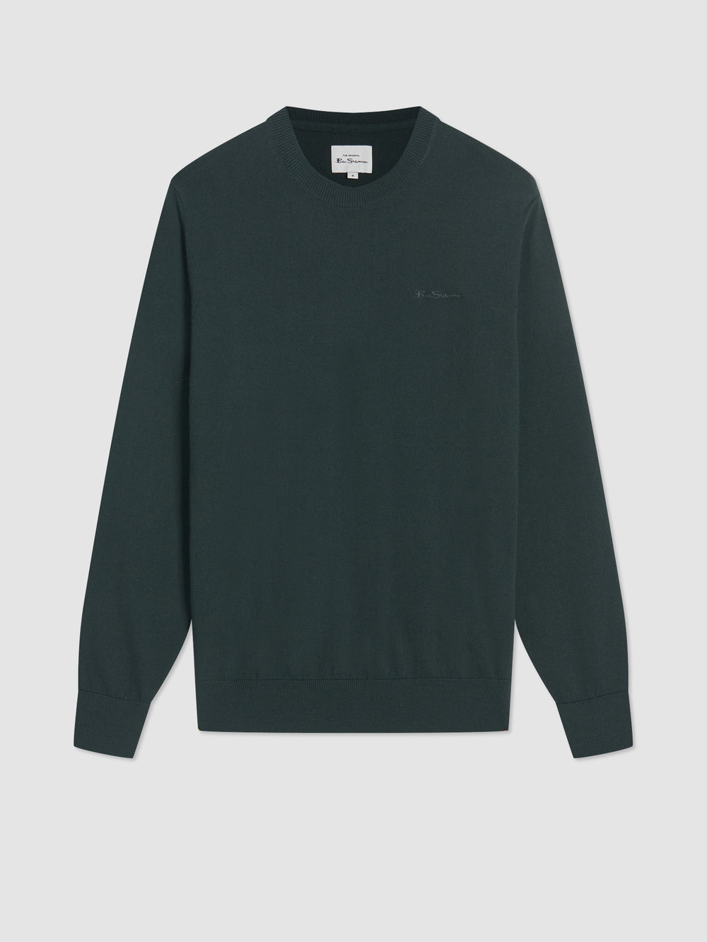 Prendas De Punto Ben Sherman Signature Merino Crewneck Verde Oscuro | 346-QMDGUJ