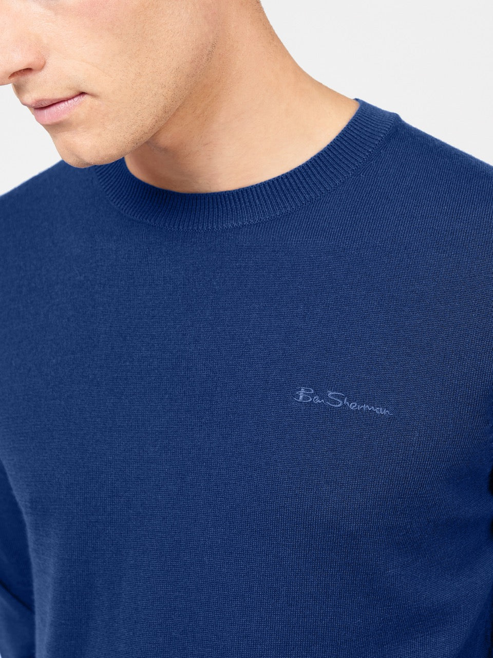 Prendas De Punto Ben Sherman Signature Merino Crewneck Azules | 578-RLDWNC