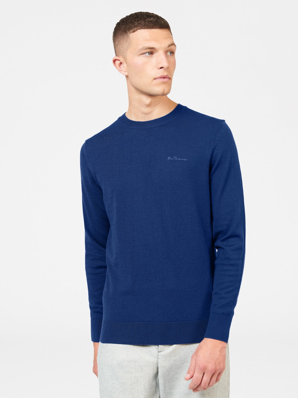 Prendas De Punto Ben Sherman Signature Merino Crewneck Azules | 578-RLDWNC