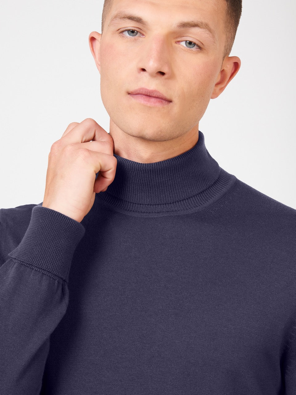 Prendas De Punto Ben Sherman Signature Roll Neck Moradas | 648-RDSPIL