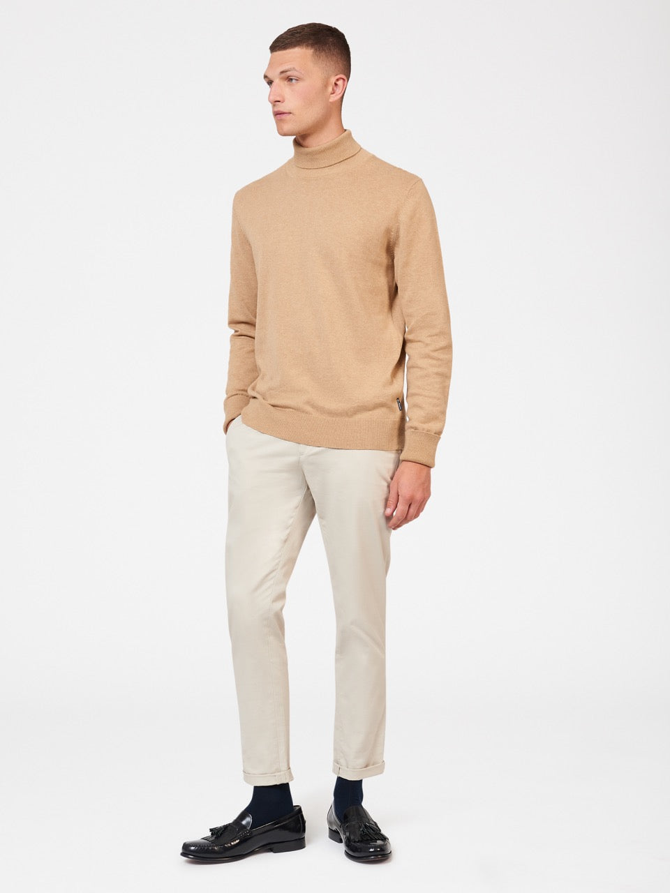 Prendas De Punto Ben Sherman Signature Roll Neck Gris | 241-LKGEUP