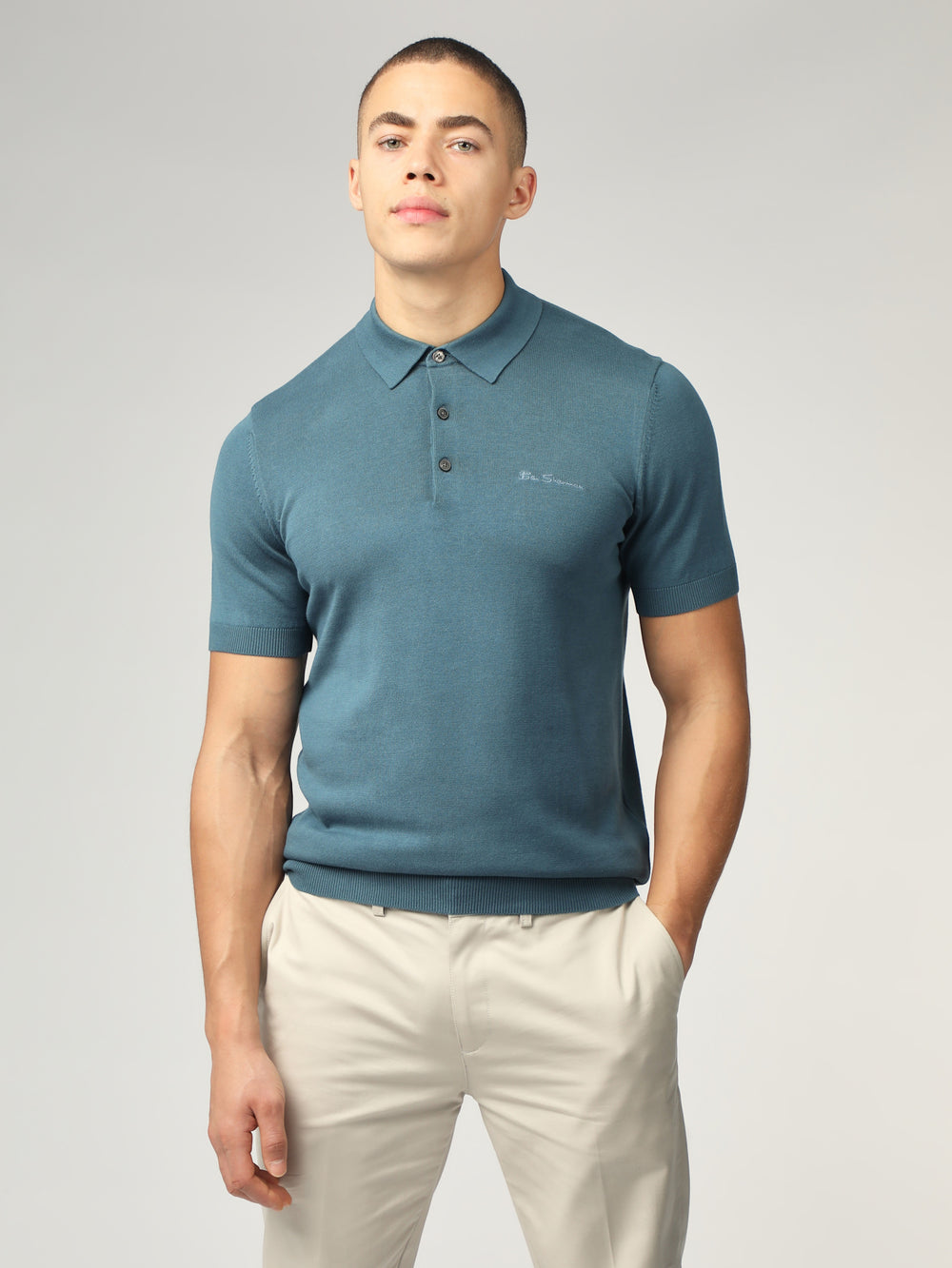 Prendas De Punto Ben Sherman Signature Short Sleeve Polo Turquesa | 695-OMCABK