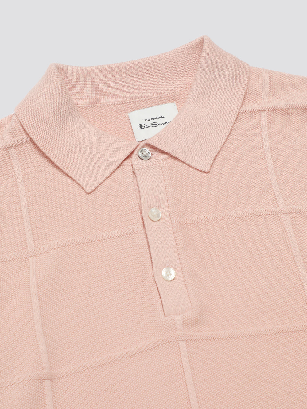 Prendas De Punto Ben Sherman Signature Textured Polo Rosas | 958-IOYKXM