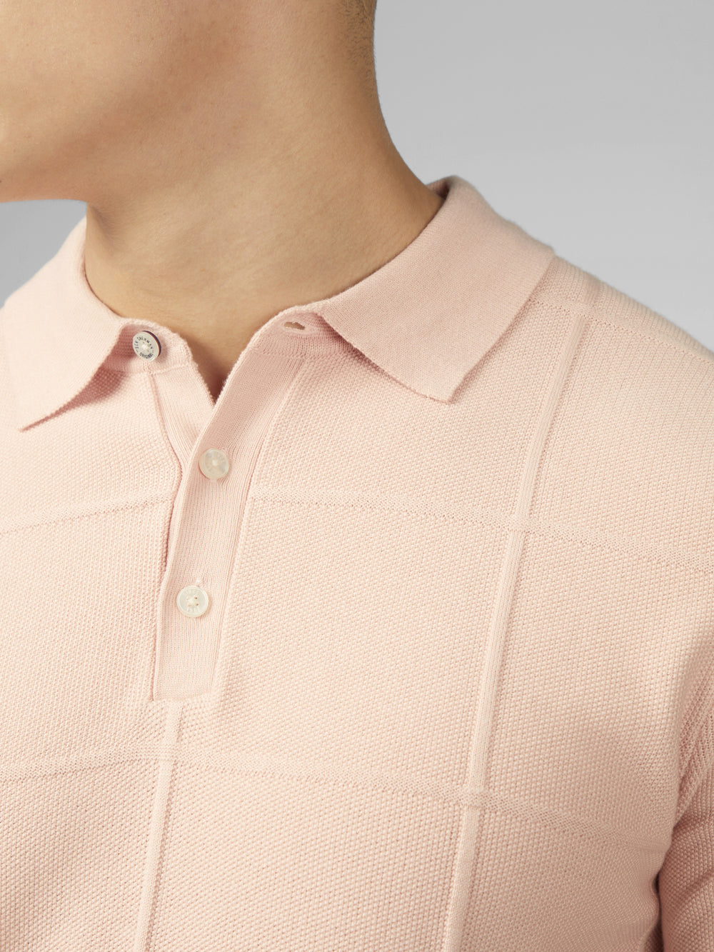 Prendas De Punto Ben Sherman Signature Textured Polo Rosas | 958-IOYKXM