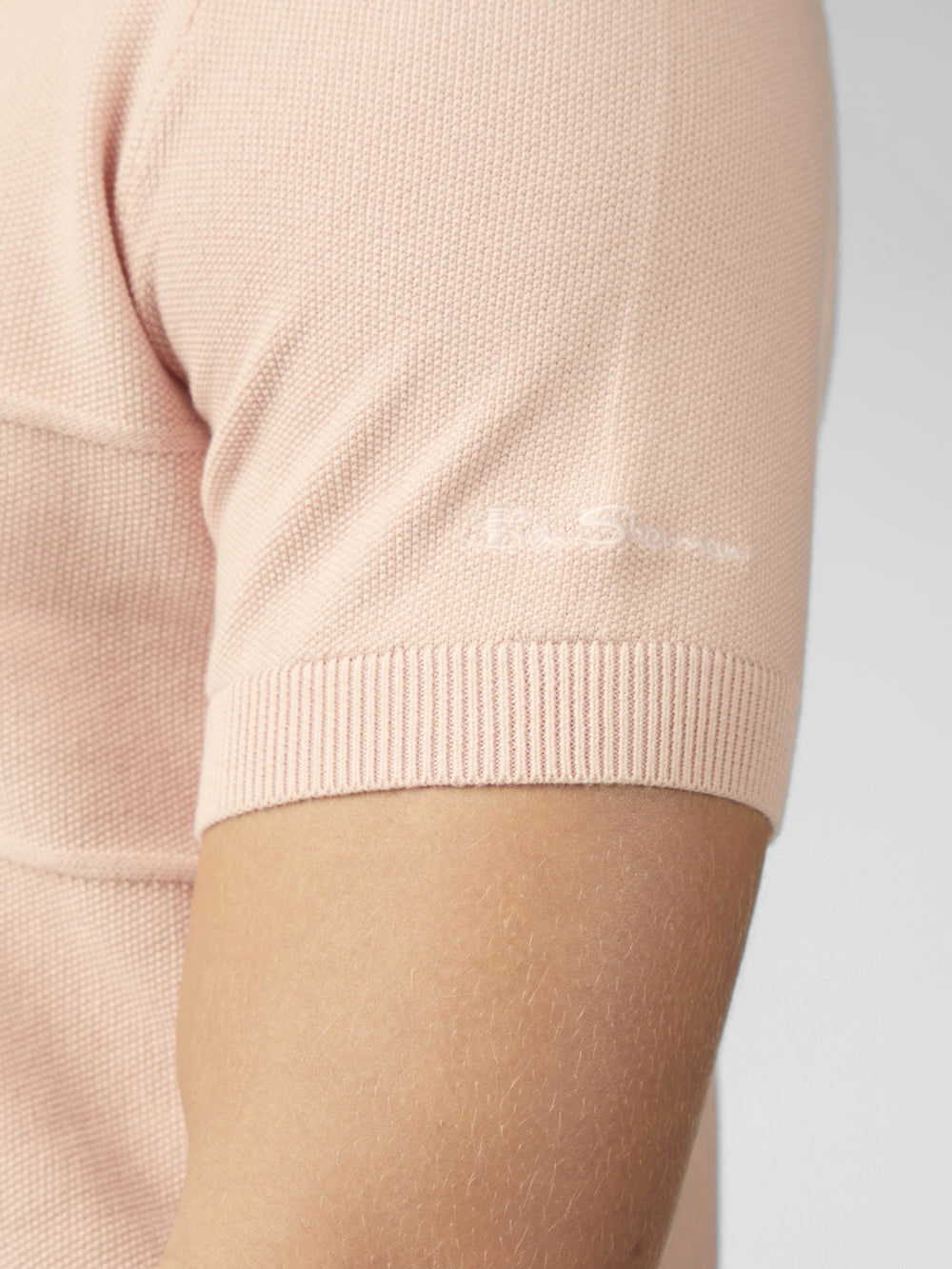 Prendas De Punto Ben Sherman Signature Textured Polo Rosas | 958-IOYKXM