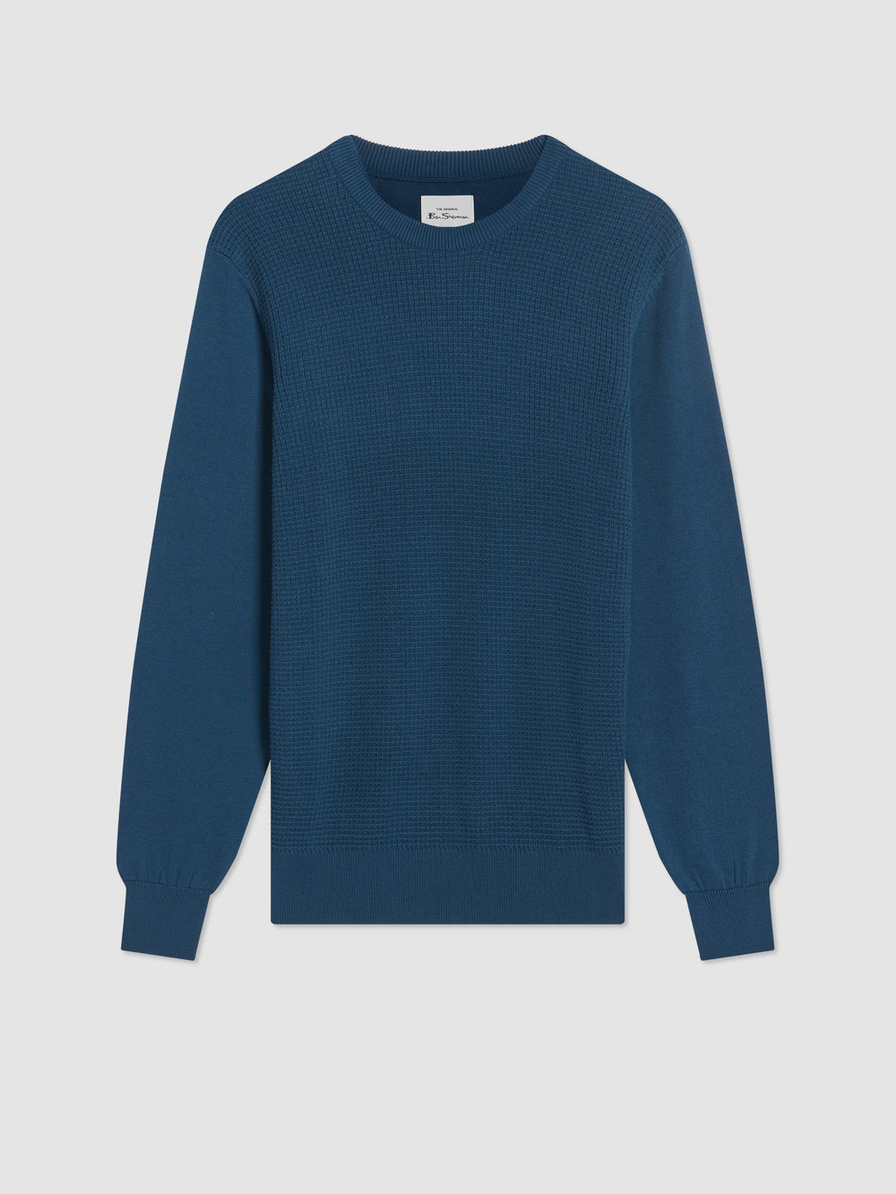 Prendas De Punto Ben Sherman Textured Crewneck Indigo | 509-PCNOZI