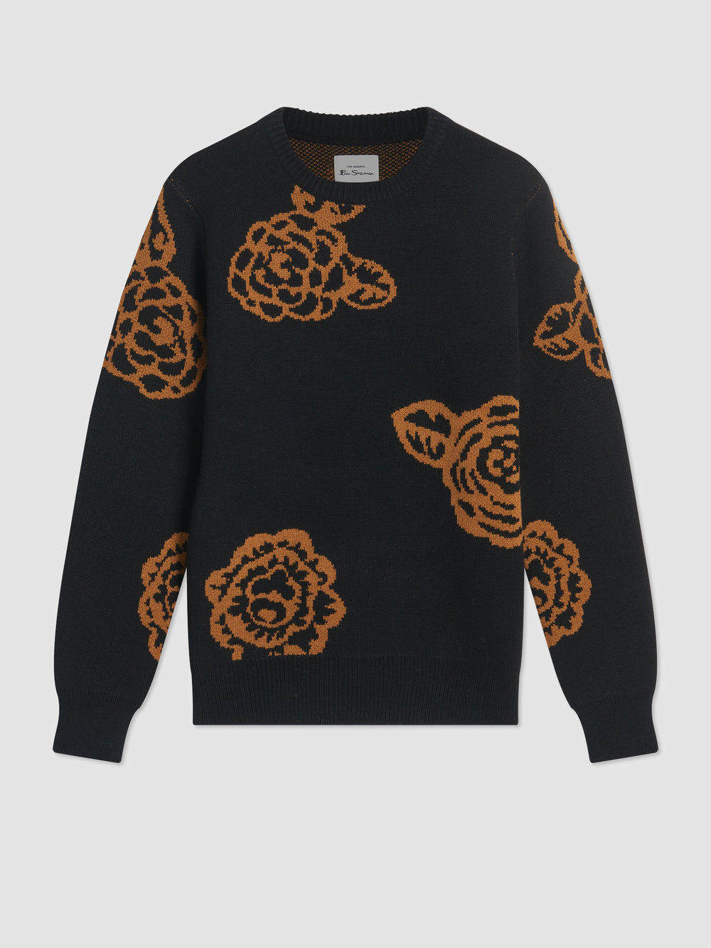 Prendas De Punto Ben Sherman Winter Floral Negras | 746-QSBZFE