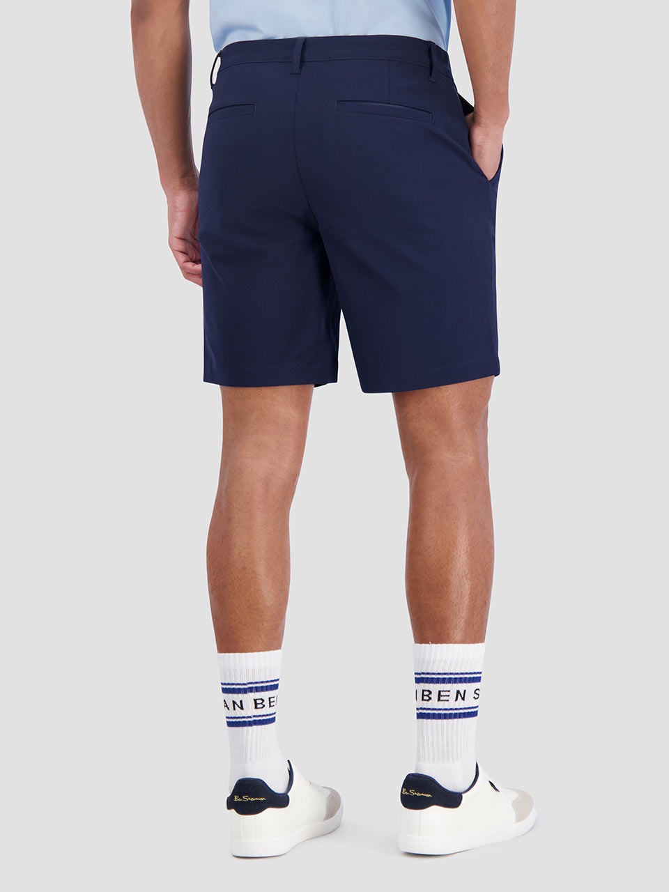 Short Ben Sherman 4Way Stretch Tech Azul Marino | 195-VKLSQW