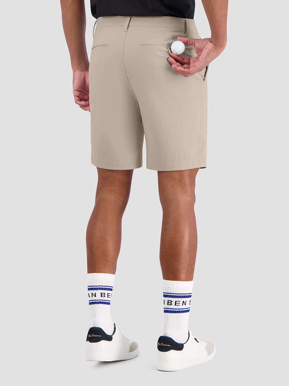 Short Ben Sherman 4Way Stretch Tech Kaki | 486-WCLEXG