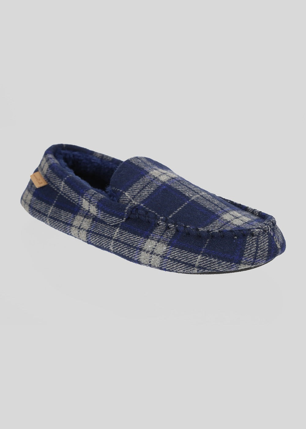 Slipper Ben Sherman Gritti Palace Check Moccasin Azul Marino | 248-IWCLEP