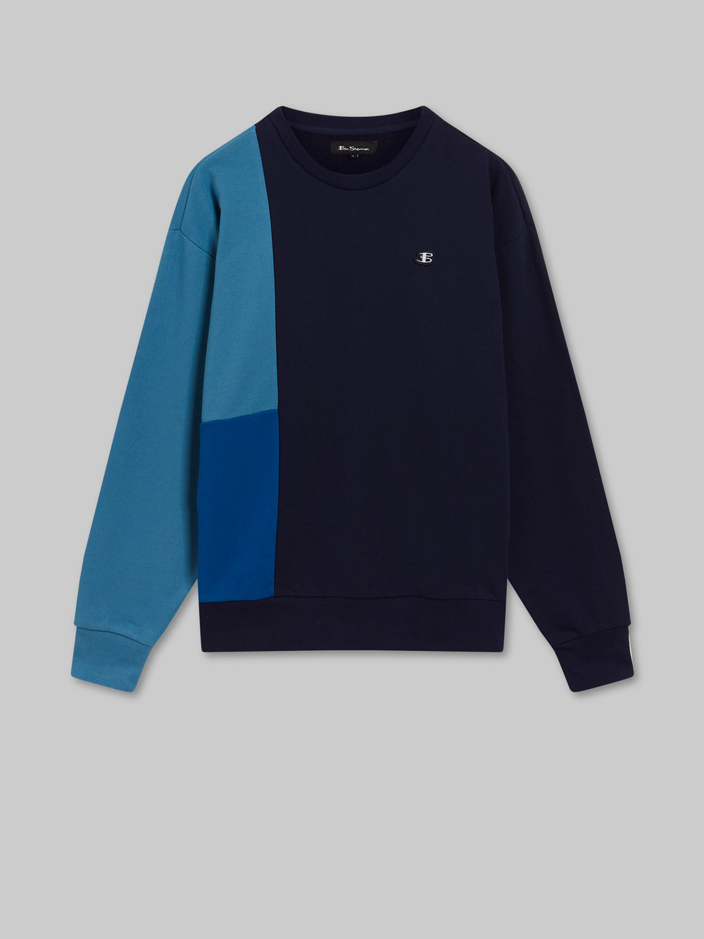 Sudaderas Ben Sherman B by Ben Sherman Colorblock Crewneck Azules | 395-VWSAJM