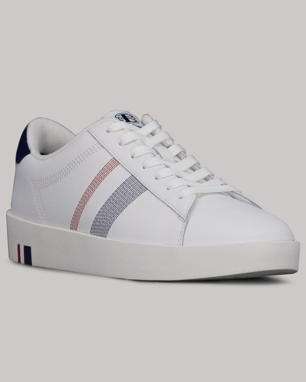 Tenis Ben Sherman Boxwell Blancas Azul Marino Rojas | 209-RNMVDJ