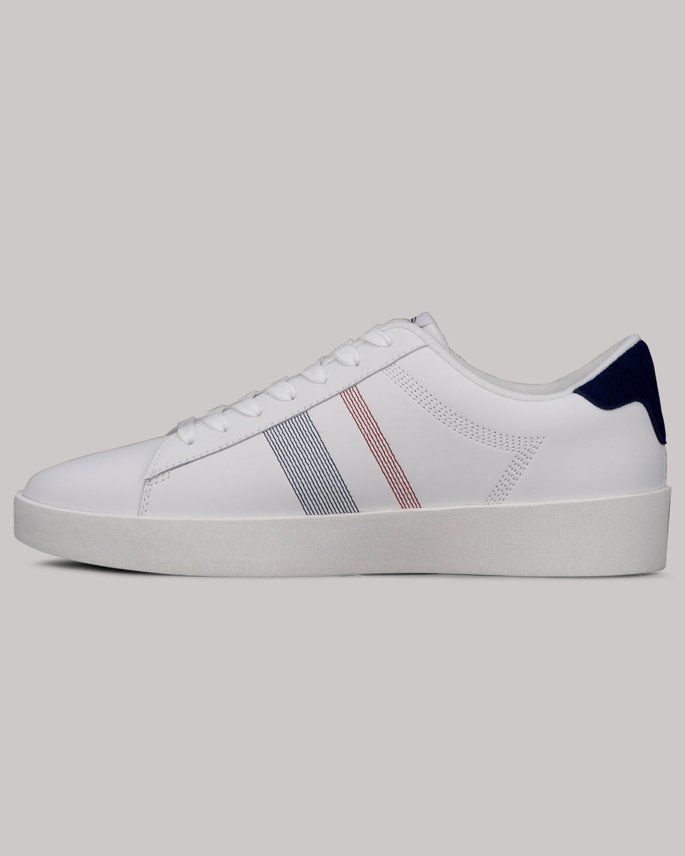 Tenis Ben Sherman Boxwell Blancas Azul Marino Rojas | 209-RNMVDJ