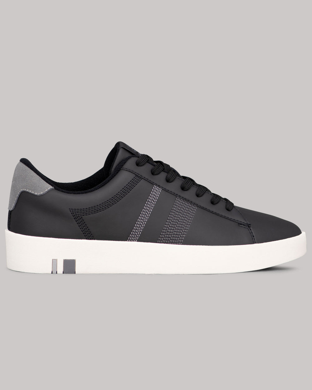 Tenis Ben Sherman Boxwell Negras Blancas Gris | 745-WKOMRU