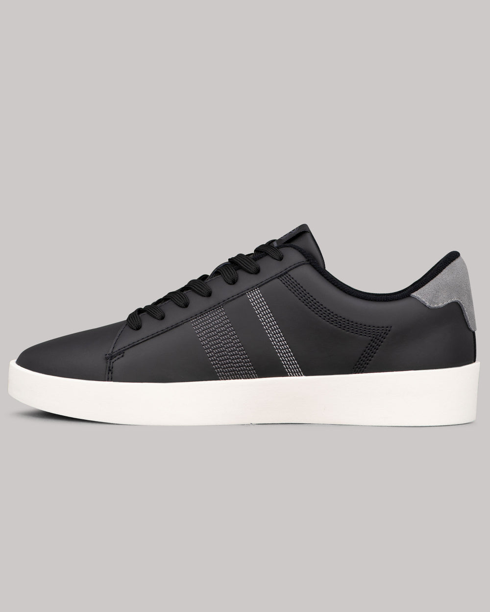 Tenis Ben Sherman Boxwell Negras Blancas Gris | 745-WKOMRU