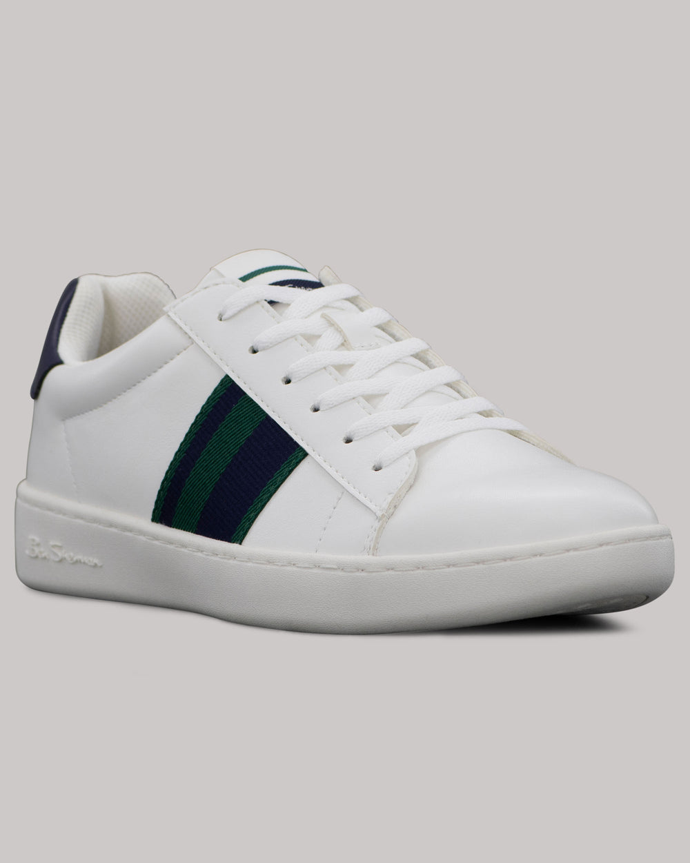 Tenis Ben Sherman Hampton Stripe Blancas Azul Marino Verde | 683-DFNKPI