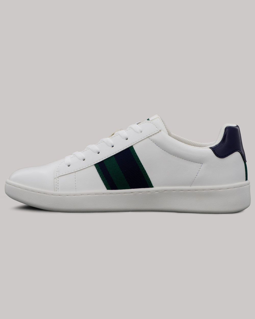 Tenis Ben Sherman Hampton Stripe Blancas Azul Marino Verde | 683-DFNKPI