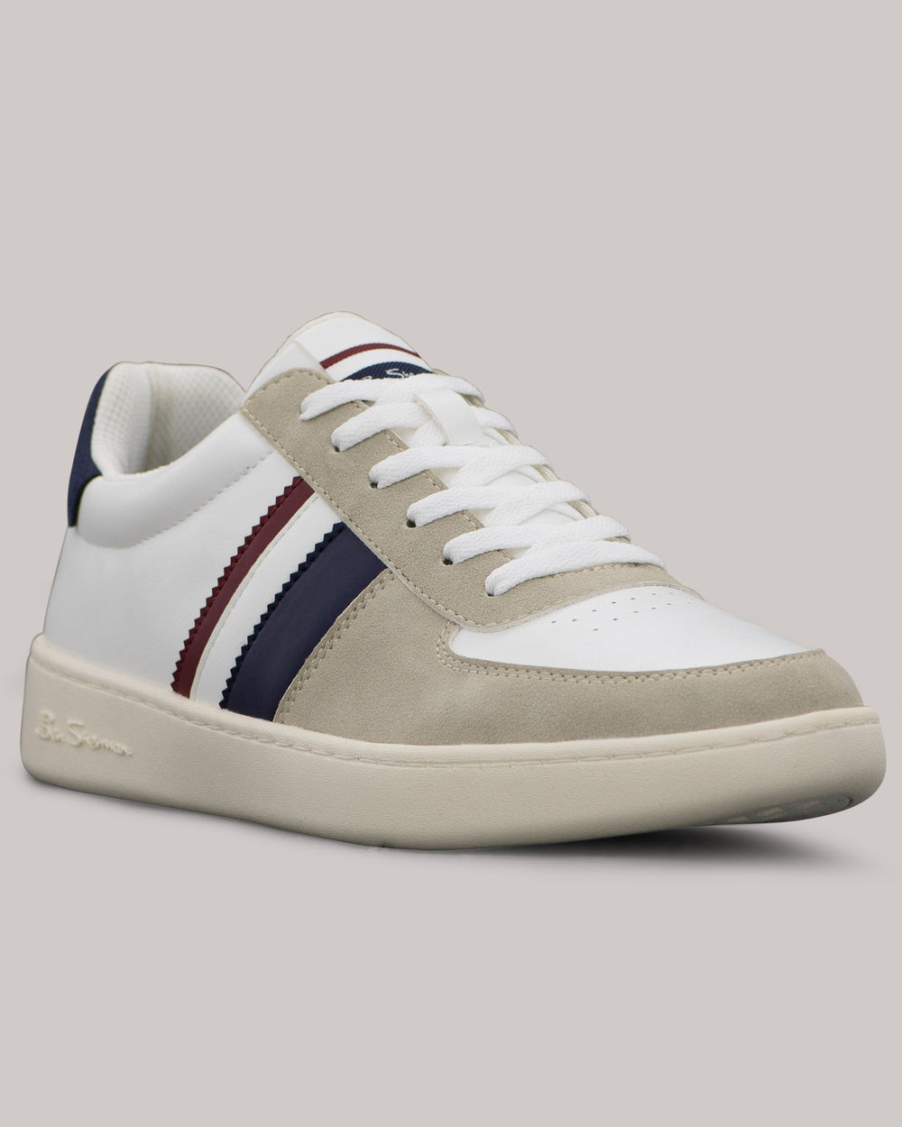 Tenis Ben Sherman Hyde Navy Stripe Blancas | 794-VIGXNZ